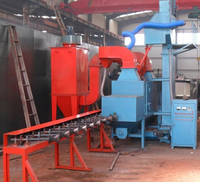 Machine de sablage à rouleaux pour tubes et tuyaux en acier, cylindres GPL, avec convoyeur à roues et abrasif