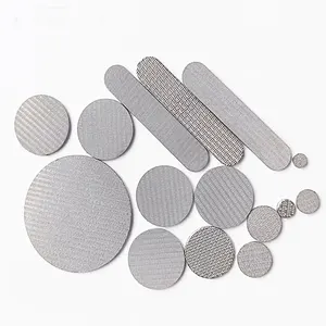 0.5 1 2 5 10 15 20 25 30 40 50 100 150 200 Microns Stainless Steel Micron Wire Mesh Sintered Filter Disc