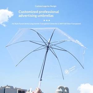 <span class=keywords><strong>Parapluie</strong></span> droit <span class=keywords><strong>transparent</strong></span> jetable publicitaire à long manche, logo personnalisé imprimé, manuel, <span class=keywords><strong>grande</strong></span> <span class=keywords><strong>taille</strong></span>, blanc, pour femme, mariage - Product Image 4