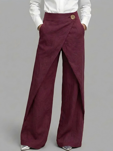 <span class=keywords><strong>Pantaloni</strong></span> Larghi da <span class=keywords><strong>Donna</strong></span> a <span class=keywords><strong>Vita</strong></span> Alta <span class=keywords><strong>con</strong></span> Fascia Frontale <span class=keywords><strong>in</strong></span> <span class=keywords><strong>Lino</strong></span>, Casual, <span class=keywords><strong>con</strong></span> <span class=keywords><strong>Elastico</strong></span> <span class=keywords><strong>in</strong></span> <span class=keywords><strong>Vita</strong></span> e Tasche 2026 - Product Image 6