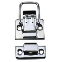 HM3115 loquets à bascule attraper poitrine valise boîtes boucles coffre serrure rétro argent métal fer bascule moraillon loquets avec vis