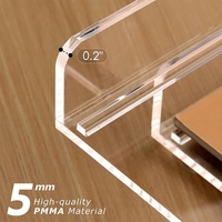 Bandeja Apilable para Cartas A4, Organizador de Escritorio, Organizadores y Accesorios de Escritorio de Acrílico, Clasificador para Aula, Oficina u Hogar