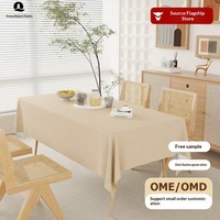 Nappe unie gris nuit aspect lin moelleux pour salle à manger, cuisine, maison de luxe, vente en gros sur mesure