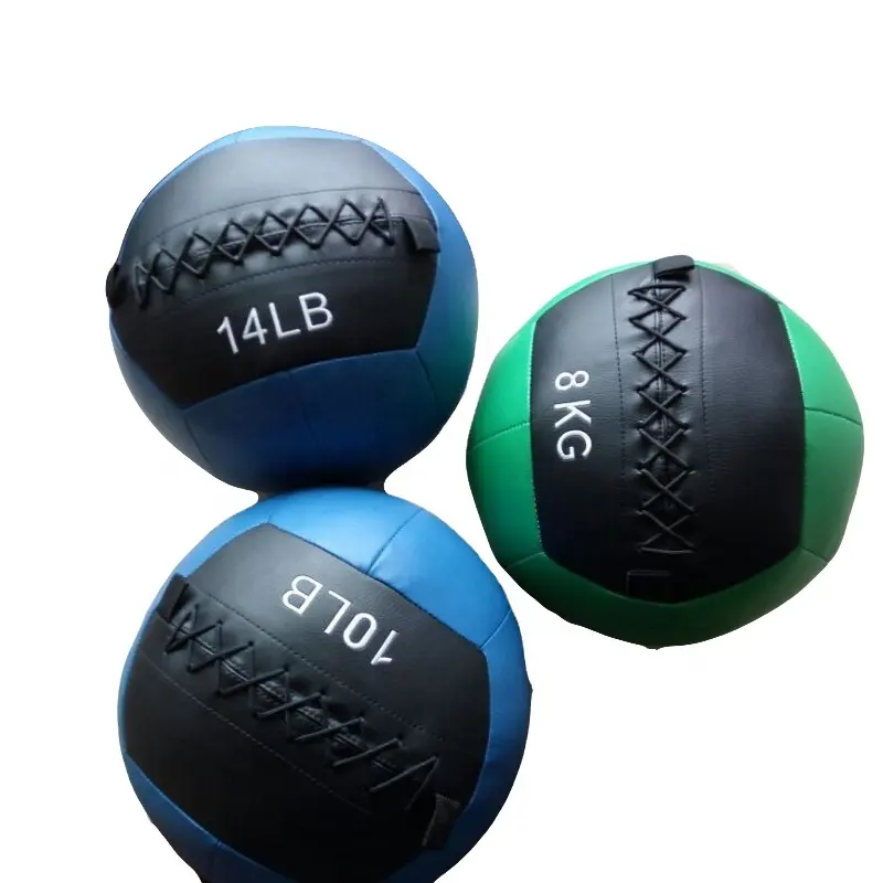 Pelota de pared colorida para entrenamiento de fuerza, Bola de medicina para fitness