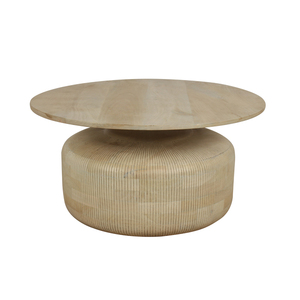 Table basse en bois rustique pour salon, table centrale d'inspiration farmhouse, construction en bois massif, élégant meuble de décoration intérieure - Product Image 3