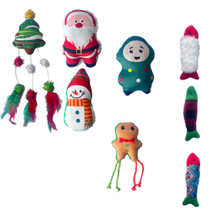 2025 nuovo stampato Babbo Natale pupazzo di neve pesce gatto giocattoli di natale migliori regali per le vacanze - Product Image 1