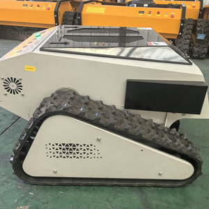 Cortadora <span class=keywords><strong>de</strong></span> Césped Industrial Profesional Inalámbrica RC <span class=keywords><strong>de</strong></span> Alto Torque con Caja Recolectora <span class=keywords><strong>de</strong></span> 60L y Operación Remota Segura para Áreas Escénicas y Pendientes - Product Image 2