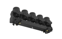 TORNADO 5 pièces 120W Projecteurs mobiles RGBW 4-en-1 Effet Beam Wash Strobe Rotation Zoom Pixel Beam Bar Éclairage de scène