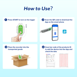IoT屋内位置情報コールドチェーン温度センサーBLEワイヤレスデータロガー資産温度・湿度データロガー - Product Image 6