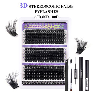 300-cluster D-curl False Eyelash Set Natural Curled Voluminous Lash <strong>Bundle</strong> Voluminous &amp; Long Waterproof Long-lasting - Product Image 1