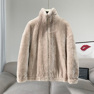 Vendita calda da donna cappotti invernali in lana di agnello per ragazze - Product Image 2