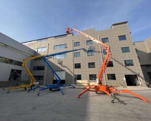 Trailer mounted 18m Tow di belakang Trailer Mount Boom Lift mini boom lift - Product Image 4