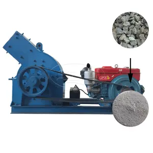 Pequeño tipo pequeño Pc200 * 300 Rock Hammer Mill Crusher Machine en la industria de la piedra para la minería de oro