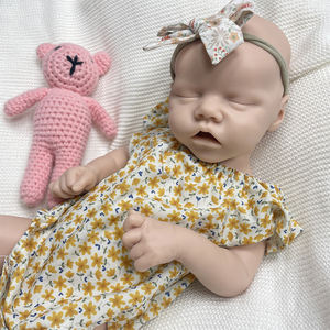 Muñeca Reborn de Silicona de 18 Pulgadas, sin Pintar, con Peso, Cuerpo Completo, para Dormir, Niñ<span class=keywords><strong>a</strong></span> Reborn, Muñecas Reborn que Toman el Biberón - Product Image 3