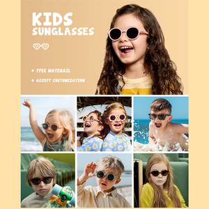 Logo personalizzato carino bambini polarizzati occhiali da sole infrangibile TPEE telaio della fabbrica all'ingrosso per ragazzi ragazze età 3-7 occhiali da sole per - Product Image 2