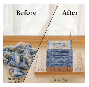 Upgrade Large Blocking <strong>Boards</strong> for Crochet Projects <strong>Wooden</strong> Foldable Crochet Blocking <strong>Board</strong> with <strong>Pegs</strong> - Product Image 6