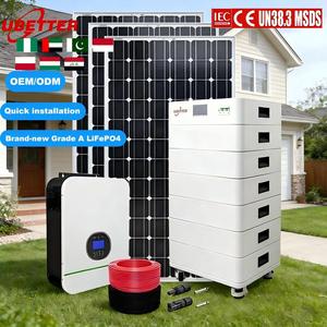 แบตเตอรี่สำรองไฟฟ้า EU Stock Stacked Storage ขนาด 5 กิโลวัตต์ 10 กิโลวัตต์ ระบบไฮบริดกริด PV สำหรับบ้าน ระบบกักเก็บพลังงานแสงอาทิตย์ แบตเตอรี่ลิเธียม MPPT 3 เฟส ไฮบริด - Product Image 4