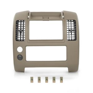 Nissan 05-09 Central Instrument Panel <b>Console</b> Beige ABS Air Vents 68259-ZP16A - Product Image 1