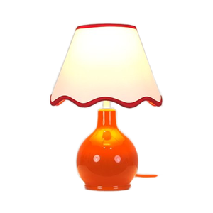 Hiện đại Thiết kế đơn giản đèn bàn gốm với vòng cơ sở cam sò điệp vải bóng râm E14 điện cung cấp điện TRIM - Product Image 2