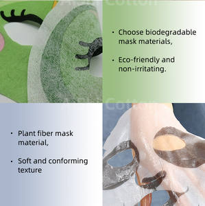 OEM Kundenspezifisch Bedruckte Lustige Niedliche Tiermuster-Maske für Frauen, Teenager und Kinder Hautpflege Gesichtsmaske Trockene Großpackung Gesichtspapiermaske Rohmaterial - Product Image 5