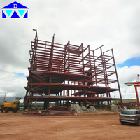 Bâtiment de bureaux préfabriqué en structure métallique à plusieurs étages et à longue portée pour usage commercial en Zambie