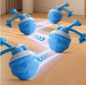 ZMaker 2025 nuovi giocattoli intelligenti interattivi per cani giocattoli automatici a rotolamento con corda rimovibile - Product Image 5