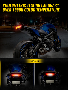 Luz Trasera LED para Motocicleta ECE para <span class=keywords><strong>Yamaha</strong></span> MT09 FZ09 2014-2016 / MT 10(<span class=keywords><strong>FZ</strong></span> 10) 2016-2019 / FJ 09 2015-2018, Piezas de Repuesto para Lámpara Trasera - Product Image 4