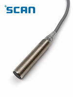 Capteur de proximité inductif blindé en laiton nickelé SCAN 4mm NPN NO/NC commutable M12 10-30V DC 1kHz IP67 à couple élevé