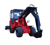 Chargeur télescopique robuste de 2 tonnes, hauteur de levage de 3,7 m, transpalette télescopique industriel