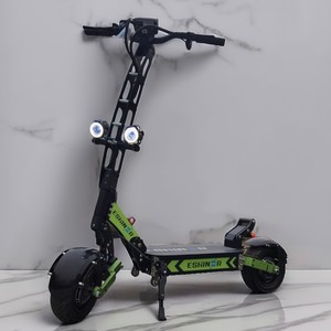 Trottinette électrique Geofought R6 haute performance 60V 6000W, pneus tout-terrain de 11 pouces, double moteur, application Bluetooth, trottinette électrique pour adultes, ville - Product Image 1