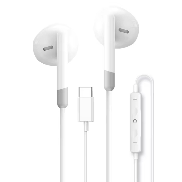 3.5mm Compatible Wired Headphones USB Computer Mic Volume Control HiFi Stereo Call Wired Earphones