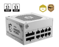 Grosir MSI MAG A850GL PCIE5 putih ATX3.0 DC Power Supply Modular penuh emas PSU 850W untuk Gaming Desktop beralih Power Supply