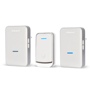 Aibont 2Q192-WS Sonnette murale moderne sans fil étanche EU/UK/US <span class=keywords><strong>Carillon</strong></span> 200m Portée 52 Tunes Garantie 3 ans - Product Image 5