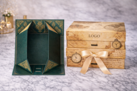 Boîte à parfum magnétique en papier, élégante et luxueuse, avec un sens de cérémonie, impression et emballage recyclables, avec logo en feuille d'or