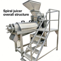 Presse à fruits professionnelle robuste à vis pour ananas, oranges, pommes – Extracteur de jus en spirale