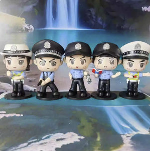 Figuras de Acción de PVC de la Policía, Serie 'Pequeños Policías', Set de Soldados, Accesorios Creativos para Coche y Escritorio, Modelos de Anime para Niños - Product Image 3