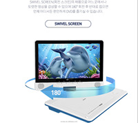 Lecteur DVD Portable Blue Ray Inveer 10 pouces avec batterie longue Lecteur DVD Portable HDMi Modèle BPD102 pour TV HD