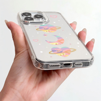 Coque The Color Planet compatible avec les téléphones Apple 16 Pro Max/15 Pro Max avec des lentilles plaquées et des finitions miroir.