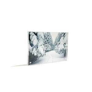 Modern Decorative Free Standing Magnetic Clear Frameless Acrylic Picture <strong>Photo</strong> <strong>Frames</strong> <strong>7x5</strong> - Product Image 1