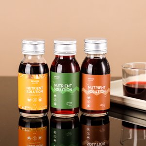 30ml <span class=keywords><strong>60ml</strong></span> 1oz 2oz trong suốt tùy chỉnh màu sắc bằng miệng chất lỏng y học chai thủy tinh bổ sung dược phẩm chai với nắp ropp - Product Image 1