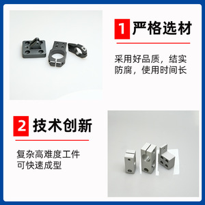 Pièces en alliage d'aluminium haute rigidité pour robots humanoïdes, usinées par CNC Tong Yang, basées sur des dessins. - Product Image 3