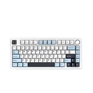 AULA F75 prêt à expédier sans fil usb RGB lumière LED pc ordinateur personnalisé jeu interrupteur mécanique 75% clavier 82 touches avec konob