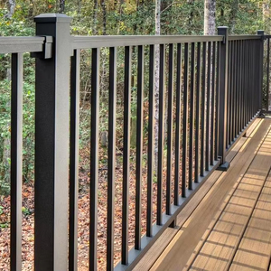 Modern Galvanized Steel <strong>Stair</strong> <strong>Railing</strong> Design System Outdoor for Balcony and Picket <strong>Railings</strong> Durable Carbon Steel - Product Image 1