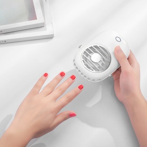 Portable Wearable Hanging Neck Fan Outdoor Eyelash Fan USB Rechargeable <b>Mini</b> Leafless Handheld <b>Table</b> Air Cooling Necklace Fan - Product Image 5