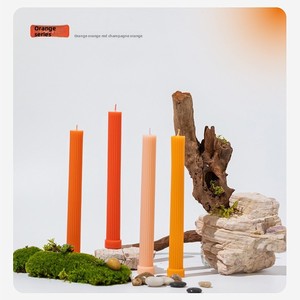 27cm Long Stem Morandi Tooth-shaped Cylindrical Colorful Wedding Banquet Smoke-free Odor Free Soy <strong>Wax</strong> Aromatic Scented Candles - Product Image 6