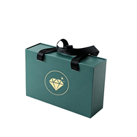 Boîte cadeau rigide haut de gamme avec impression de logo personnalisé, ruban magnétique, poignée coulissante, doublure en éponge luxueuse et écologique