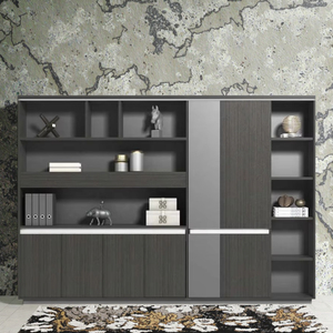 Đa chức năng cao cấp thiết kế tập tin kệ gỗ Kệ sách văn phòng hiển thị Tủ hồ sơ với lưu trữ - Product Image 4