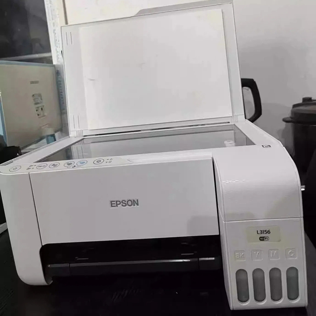 Used Epson L3156 WiFi Direct Connection Printer L3156 Color Wireless Printer for Epson Ecotank L3156 Wi-Fi All-in-One Printer