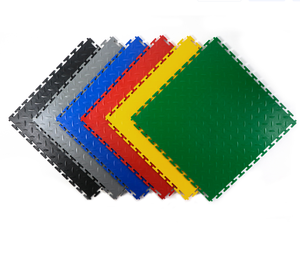 Dalles de sol de garage en <span class=keywords><strong>PVC</strong></span> ignifuges et emboîtables, revêtement de sol commercial imperméable, 50x50cm - Product Image 1