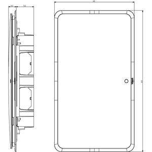 Interrupteur mural Vimar V53136 encastré, noir, en plastique fumé, unipolaire, IP40 - Product Image 2